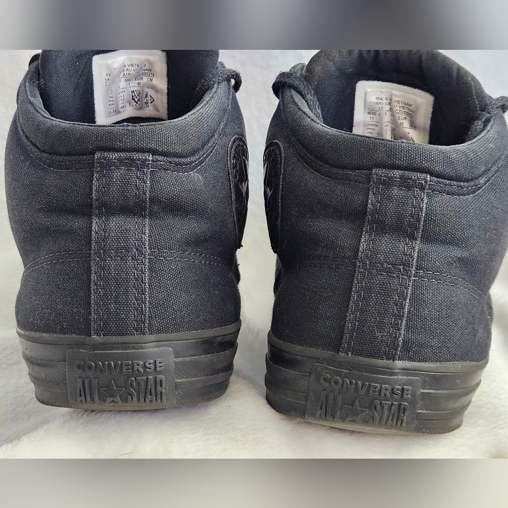Converse All Black High-Top Sneakers - Picture 2 of 7